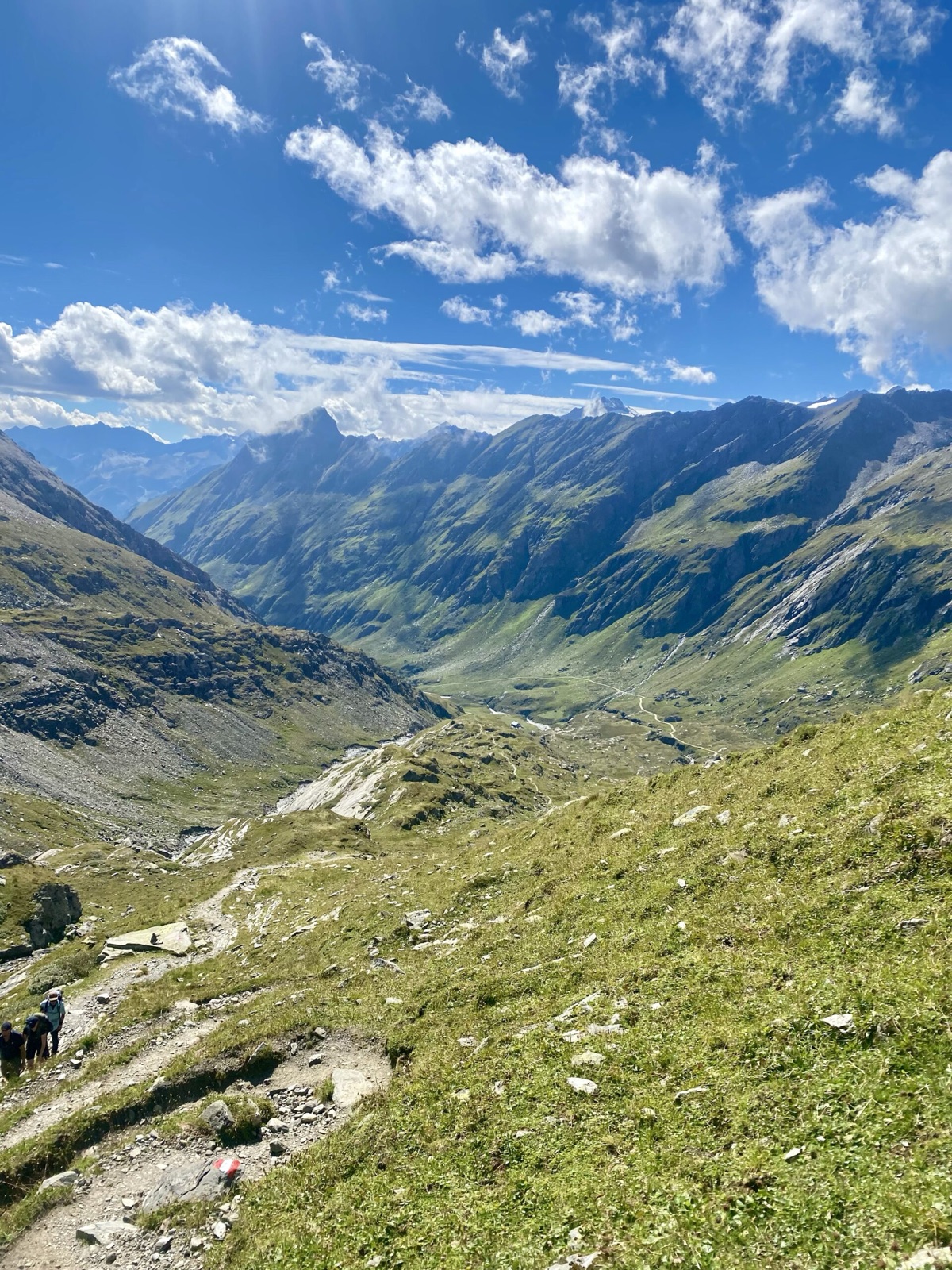 Blick ins Tal oberhalb der Johannishütte