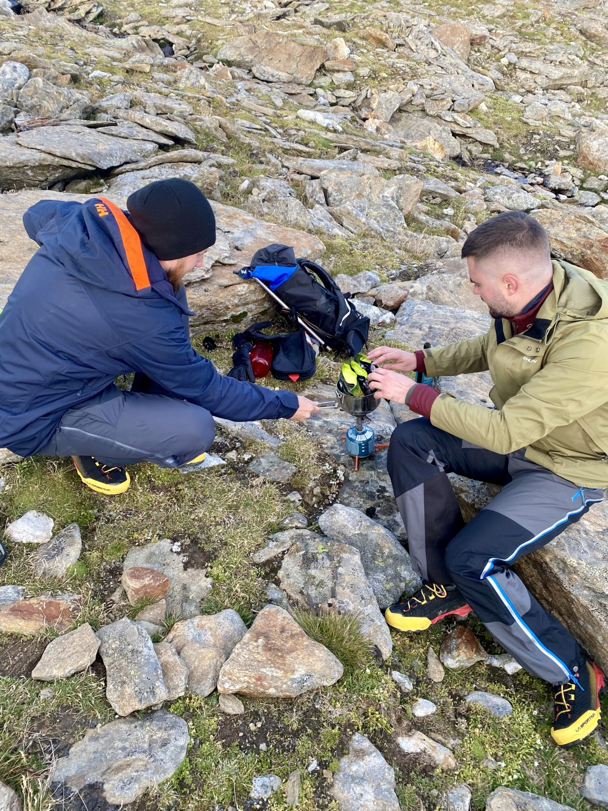 Kochen des Adventure Menu auf 3.000 m