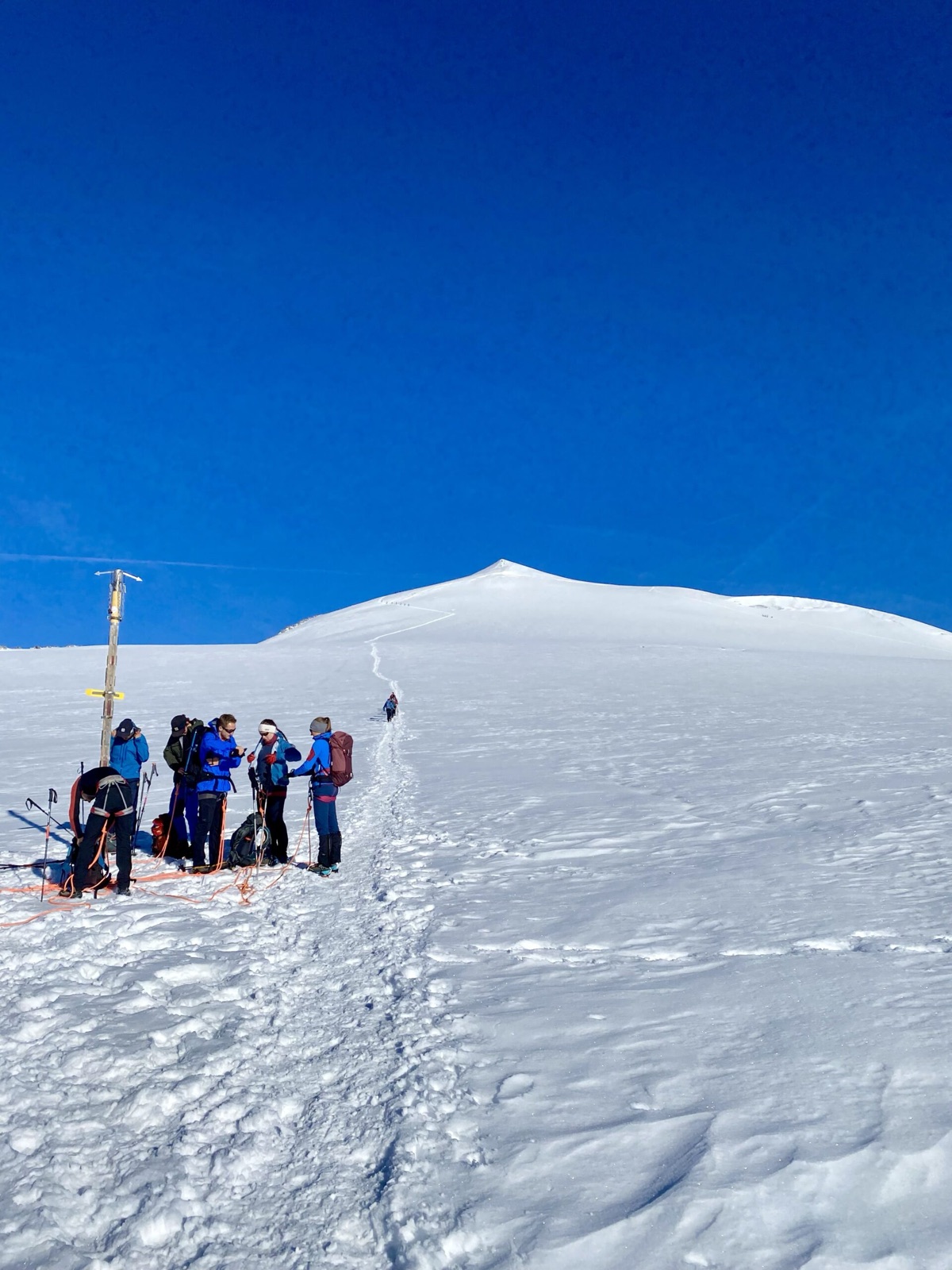 Gletscherhang in der Sonne