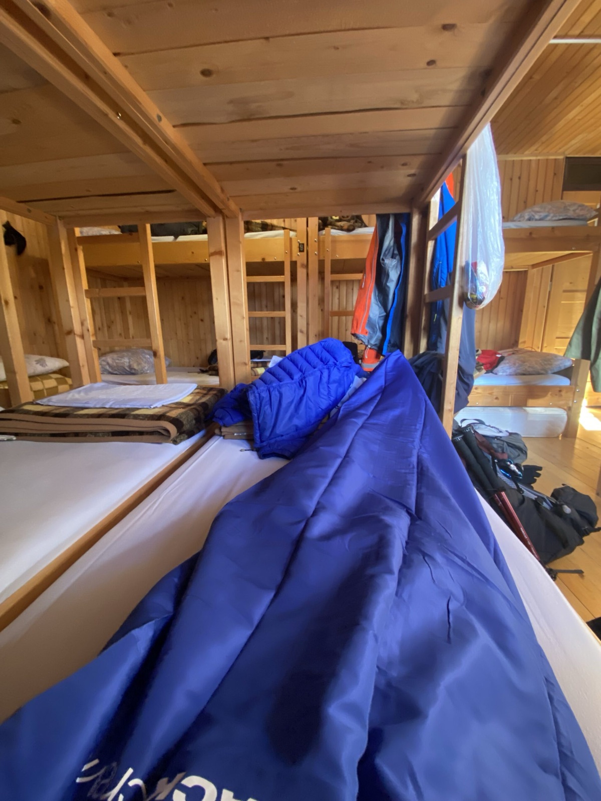 Schlafplatz im Stockbett