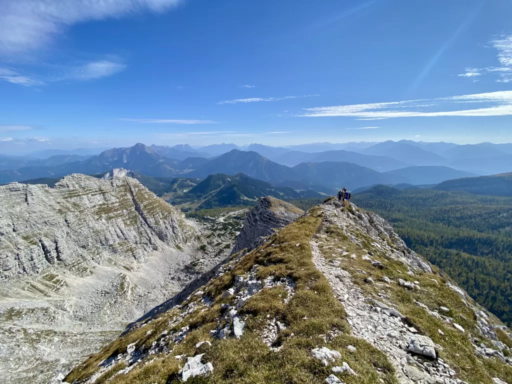 Aussicht aus dem Sattel unter dem Toten Mann
